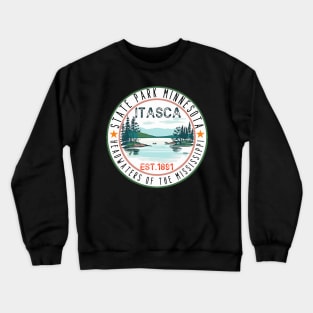 mississippi river,Funny Itasca State Park Minnesota Vintage Travel Decal Crewneck Sweatshirt